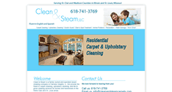 Desktop Screenshot of cleanandsteamcarpets.com